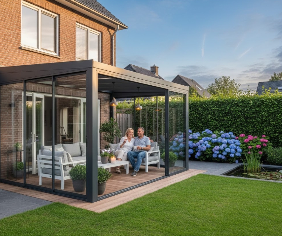 Veranda Deventer op maat hele jaar door genieten van jouw tuin